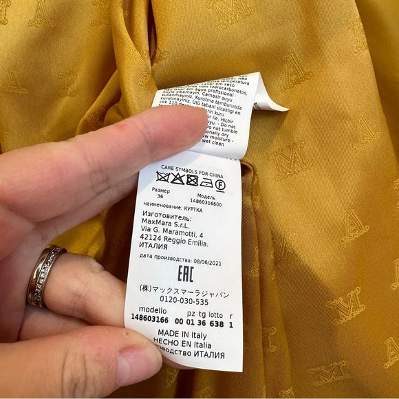 Max Mara Runway Label-cut “Crotone “ Bomber Jacket Sizs: US 2/4 Fall/Winter - Picture 13 of 17